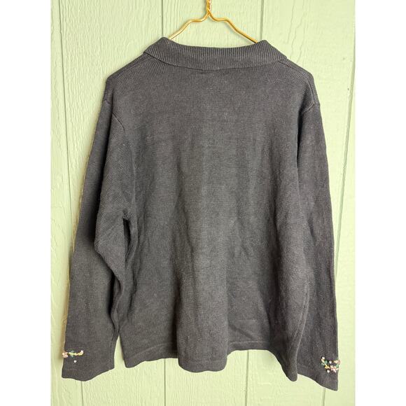 Vintage B.P. Design Embellished Christmas Stocking Cardigan – Women’s XL - Picture 8 of 8